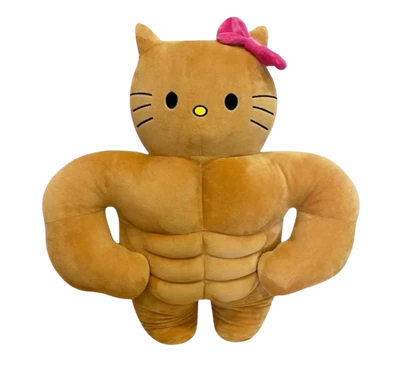 40cm Cyhyr Cat Plush Anime Doliau Plush Clustog Addurno Anrhegion Teganau Merched